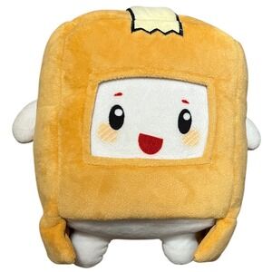 Boxy Character Plush Toy Yellow Orange Anime Stuffed Animal Kids